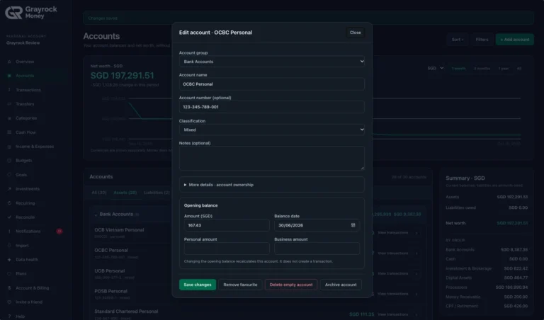 Edit Account Details