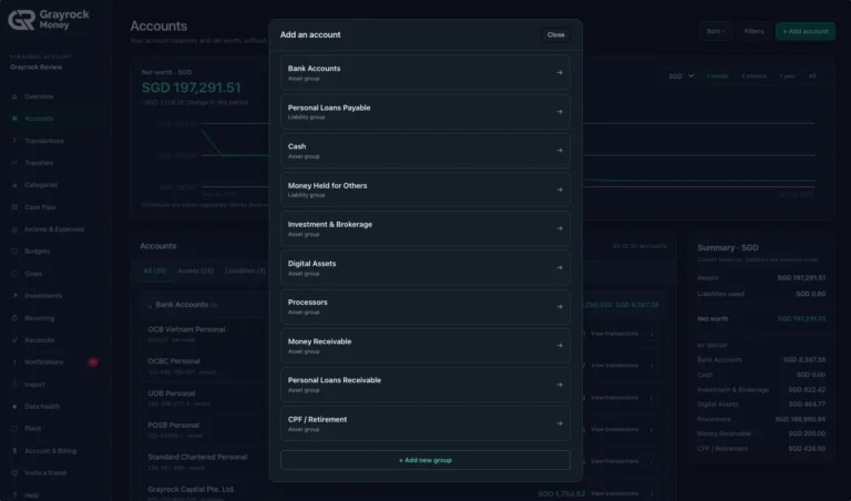 Choose an Account Group